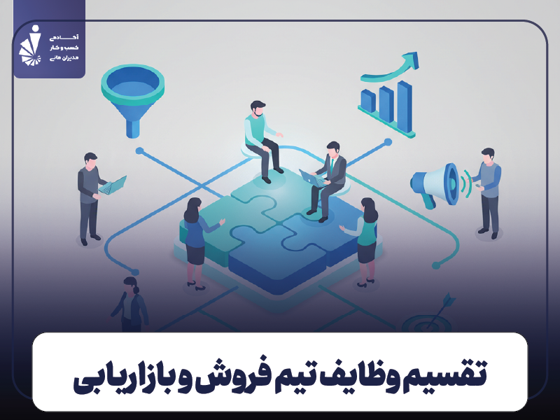 تقسیم‌بندی و واگذاری وظایف در تیم فروش و بازاریابی