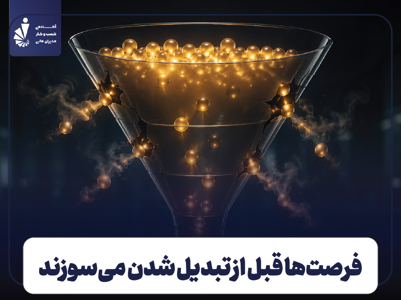 فرصت‌های فروش قبل از تبدیل شدن به مشتری از بین می‌روند